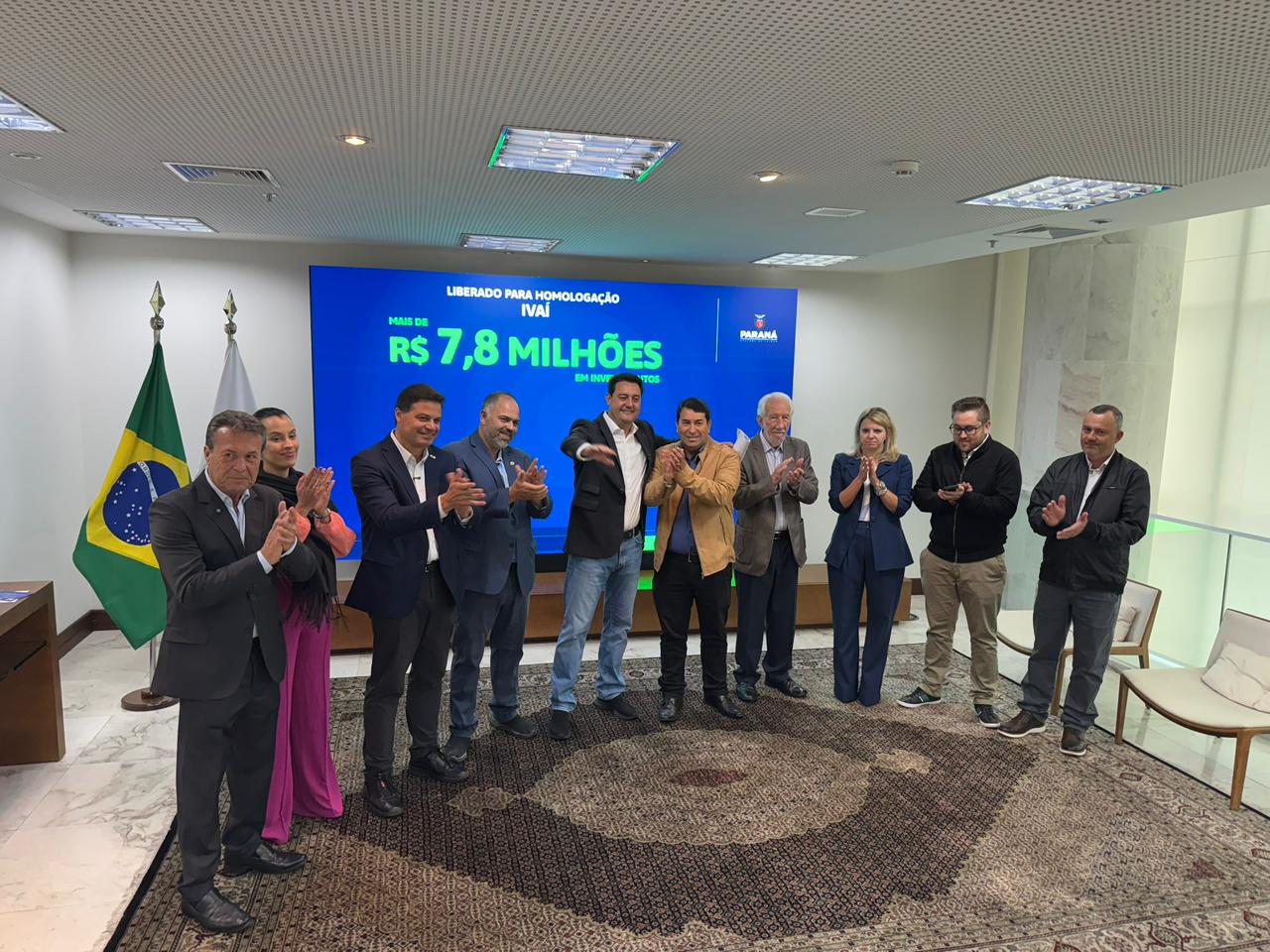 Artagão Júnior participa de anúncio de investimentos do governador Ratinho Júnior para municípios