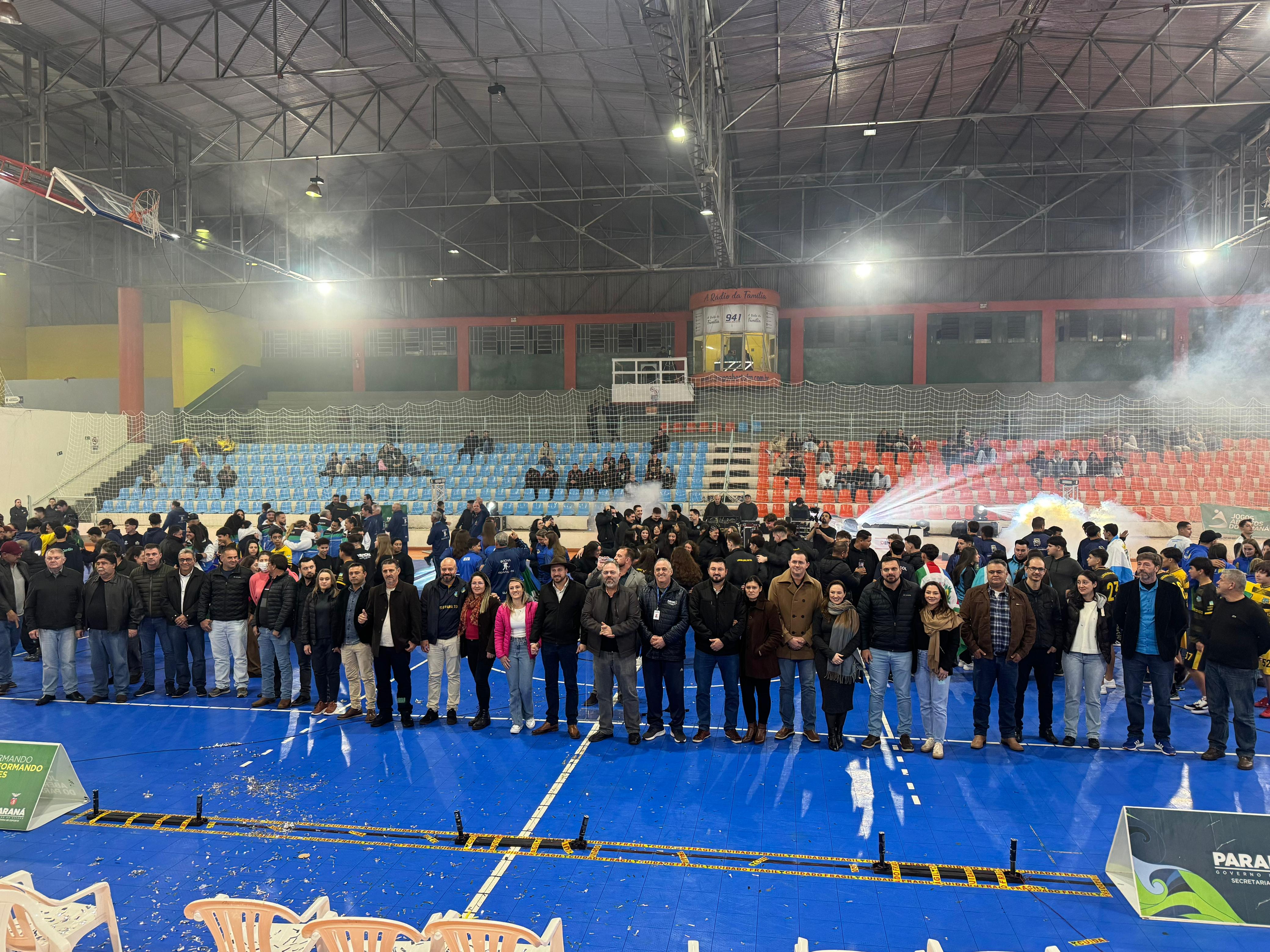 Artagão Júnior, prefeito Jaison Mendes prestigiam abertura da 67ª edição dos Jogos Abertos do Paraná