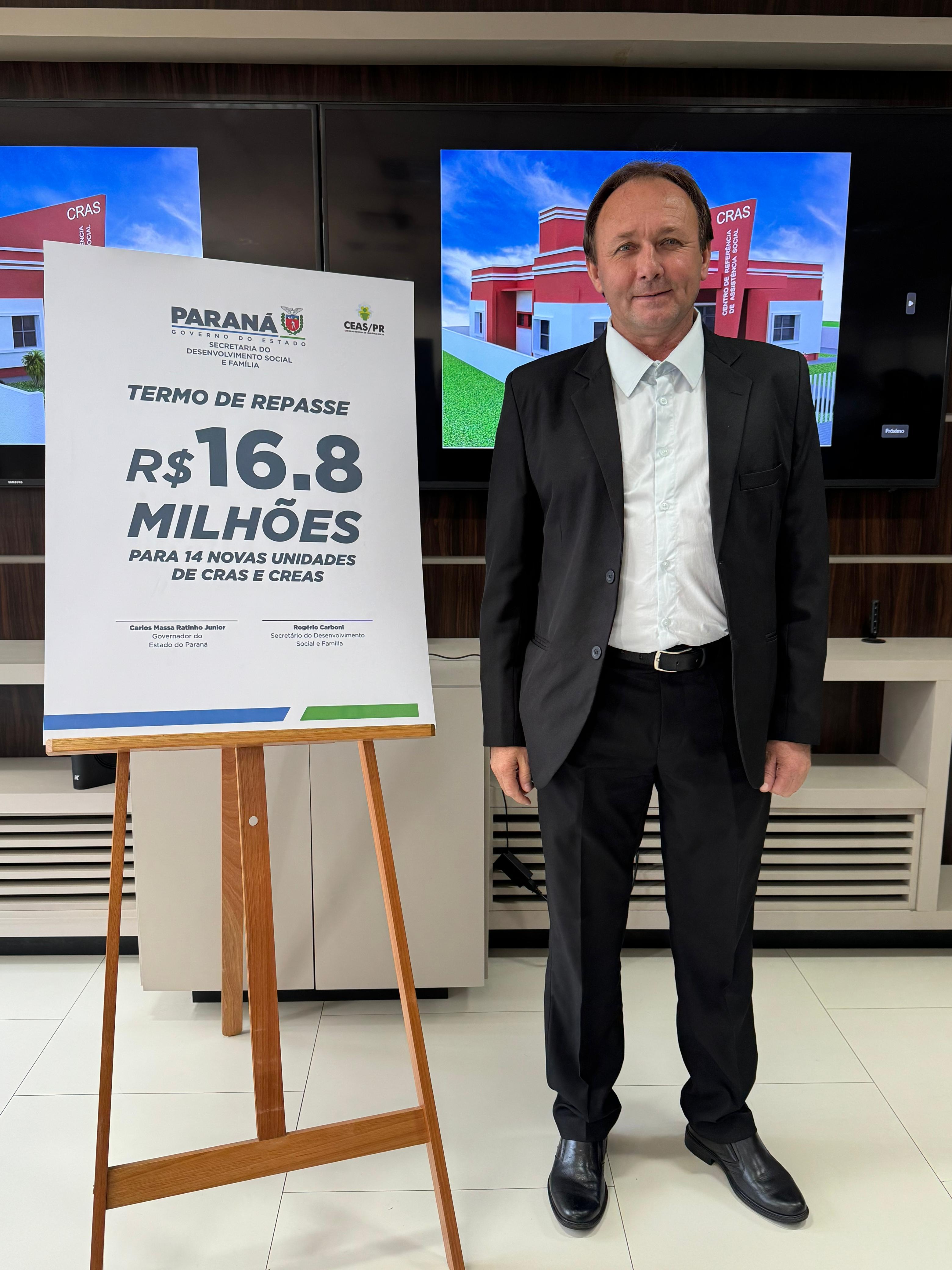 Artagão Júnior comemora investimento de R$ 16,8 milhões em novos CRAS e CREAS no Paraná