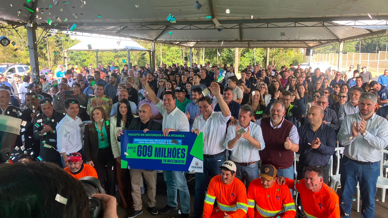Artagão Júnior participa da entrega dos primeiros quilômetros duplicados da PRC-466 em Pitanga