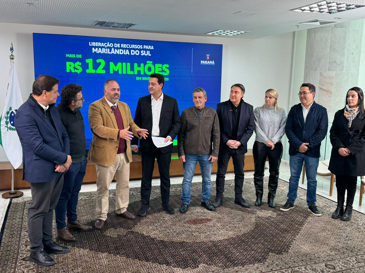 Artagão Júnior participa de anúncios de investimentos para Lunardelli e Marilândia do Sul