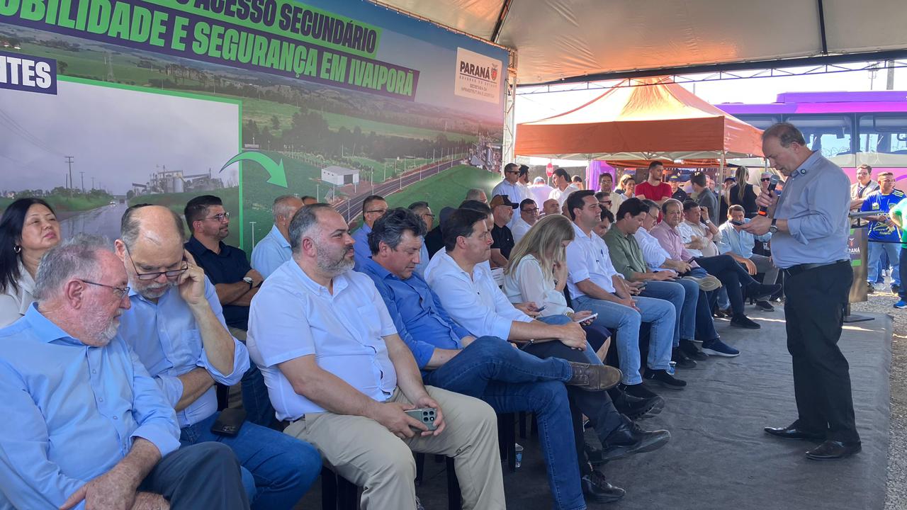Artagão Júnior participa da cerimônia de inauguração da duplicação da PR-846 do Vale do Ivaí