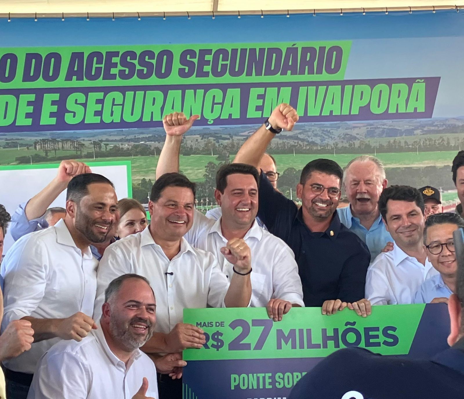 Artagão Júnior participa da cerimônia de inauguração da duplicação da PR-846 do Vale do Ivaí