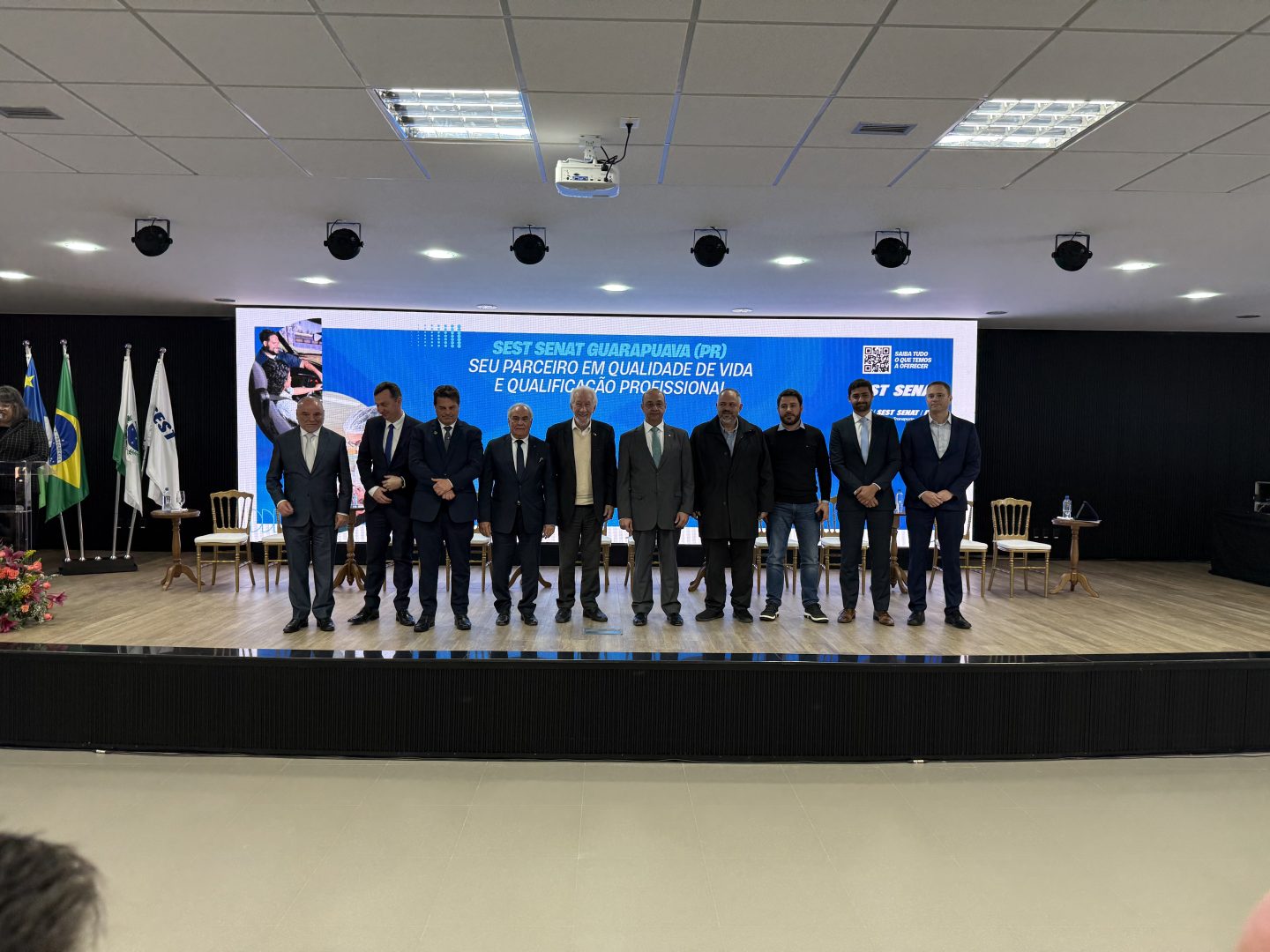 Artagão Júnior participa da inauguração da nova unidade do SEST SENAT em Guarapuava