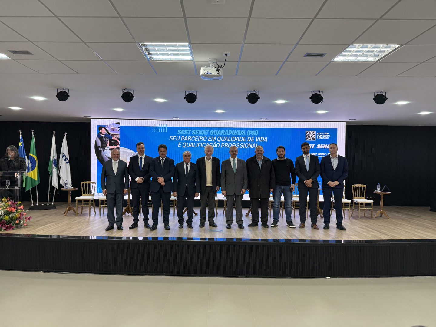 Artagão Júnior participa da inauguração da nova unidade do SEST SENAT em Guarapuava